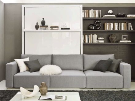 Bedkast Swing met 2-zits sofa.